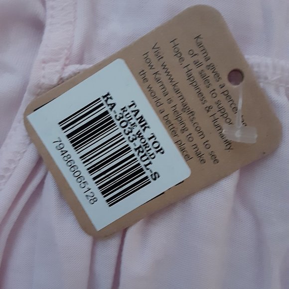Karma Rule the World Pink racerback Tank Top - Picture 6 of 8